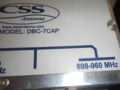 CSS ANTENNA MODEL DBC-7CAP DIPLEXER Combines 1710-2170 & 698-960 MHz