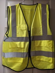 Hi Visibility Reflective Yellow Safety Vest with ID POCKET (Small to 2XL)