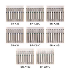 147 Types AZDENT Dental Diamond Burs FG Burs for High Speed Handpiece