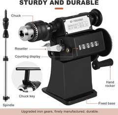 Manual Coil Winding Machine 1/16″- 1/2″ Hand Coil Winder with Counter for Spiral