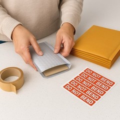 50 Poly + 50 Kraft Bubble Mailers 6.5×10 + 100 Stickers | Shipping Combo