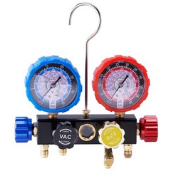 VEVOR AC Manifold Gauge Set 4-Way Fit R134A R22 R12 R502 Refrigeration Charging