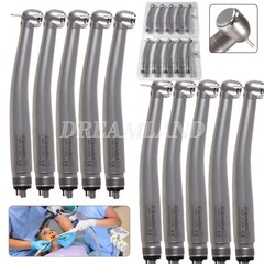1/10 USA Dental Fiber Optic High Speed Handpiece 2/4H LED E-generator