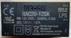 15 PCS RAC20-12SK RECOM Power AC DC Converter Module 12V 1.67A 20W 85 TO 264 Vin
