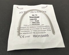 100 Packs Thermal Activated Niti Arch Wire Round Bows Ovoid Form Size For Chose