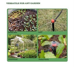 ANLEOLIFE 230FT Drip Irrigation System Kit with 1/2″ & 1/4″ Quick Connect Tubing