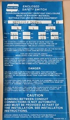 CROUSE HINDS NST1018F-D60361 KRYDON 60AMP FUSIBLE DISCONNECT SWITCH NEW IN BOX