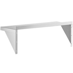 12″W x 36″L Stainless Steel Commercial Kitchen Overshelf Solid Wall Mount Shelf