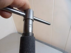 One Starrette “T” Handle Tap Holder 93-B & one unmarked
