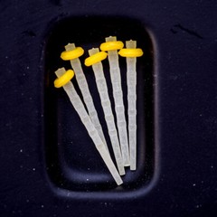 Dental Endodontic Fiber Post Root Canal Pin Screw Quartz Glass Posts + 4 Drills