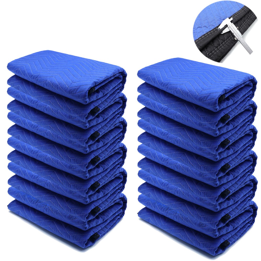 72×80 12PCs Extra Thick Furniture Moving Packing Blanket For Shipping Furniture