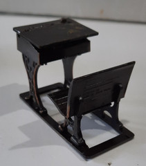 Vtg New Lot of 2 Die Cast Pencil Sharpeners Roll Top Desk #8094 & Globe #9622