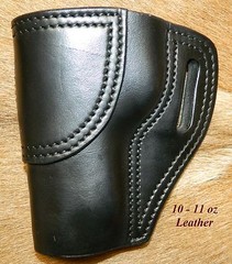 Gary C’s OWB Avenger “XH” LEFT HAND Leather HOLSTER EAA Witness FS Steel w Rail