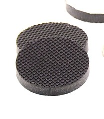 1″ Diameter x 3/16″ Tall Silicone Rubber Feet with 3M Adhesive for Benchtop Use
