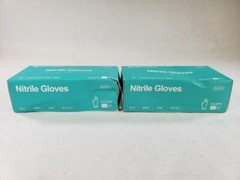 Lot Of 2 Daddy’s Choice Purism Blue Powder Free Nitrile Gloves Large 100Pcs/Pack