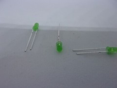 10Pc Pack Lot 3mm Round 2 Pins LED Light Emitting Diodes Bulbs DIY Project GREEN