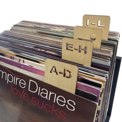 Vinyl Record Dividers – Alphabetical Record dividers a-z with Now Playing Div…