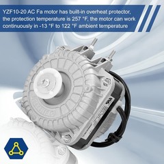 2024 New YZF10-20 Fan Motor AC 120V 10/55W 0.8A 60Hz 1550rpm Shaded Pole…