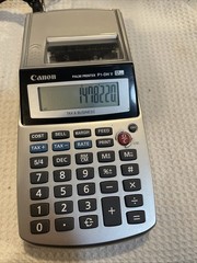 Canon P1-Dh V 12 Digits Tax And Business Palm Printer P2508, Used, Working