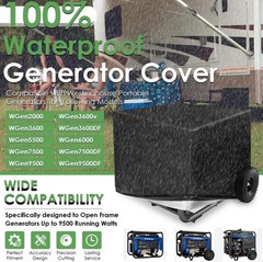 Waterproof Outdoor Power Equipment Generator Cover Heavy Duty- Oxford Fabric