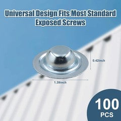100Pcs Metal Screw Roof Caps Screw Covers for Protecting Screw Heads Easy to