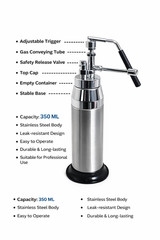 New Best 350ml Cryotherapy Gun Handheld Cryo Spray for Dermatology & Beauty