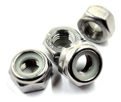 8-32 Nylon Insert Hex Lock Nuts – Stainless Steel 18.8 (Pack of 25) Ships Free