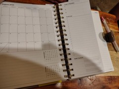 Citrine Planner academic year 26-27 Weekly/Monthly Spiral Faux Leather Planner