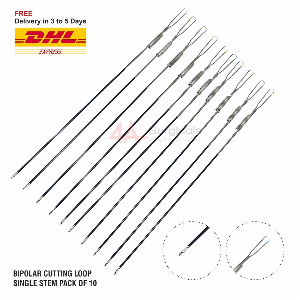 4A BIPOLAR CUTTING LOOP SINGLE STEM (PACK OF 10)