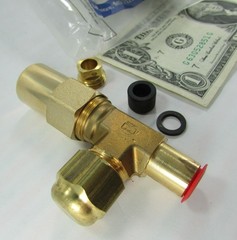 York Brass Refrigerant Liquid Line Charging Valves, 3/8″ OD Tube x Flare Access