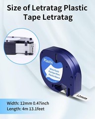 Label Tape 12mm Refills for DYMO LetraTag LT-100T 100H QX50 16952 91330 91331
