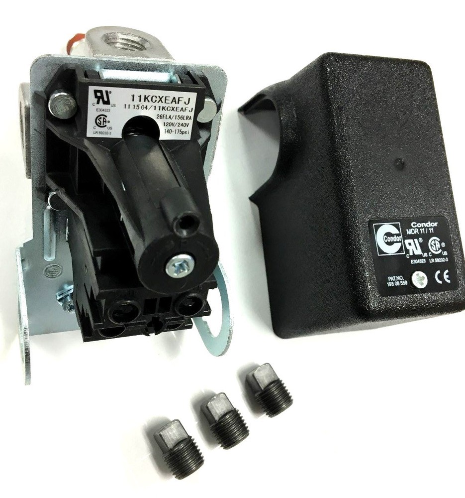 VP1055830 CHAMPION PRESSURE SWITCH W/ UNLOADER 26 AMPS 140-175 PSI 11KCXEAFJ