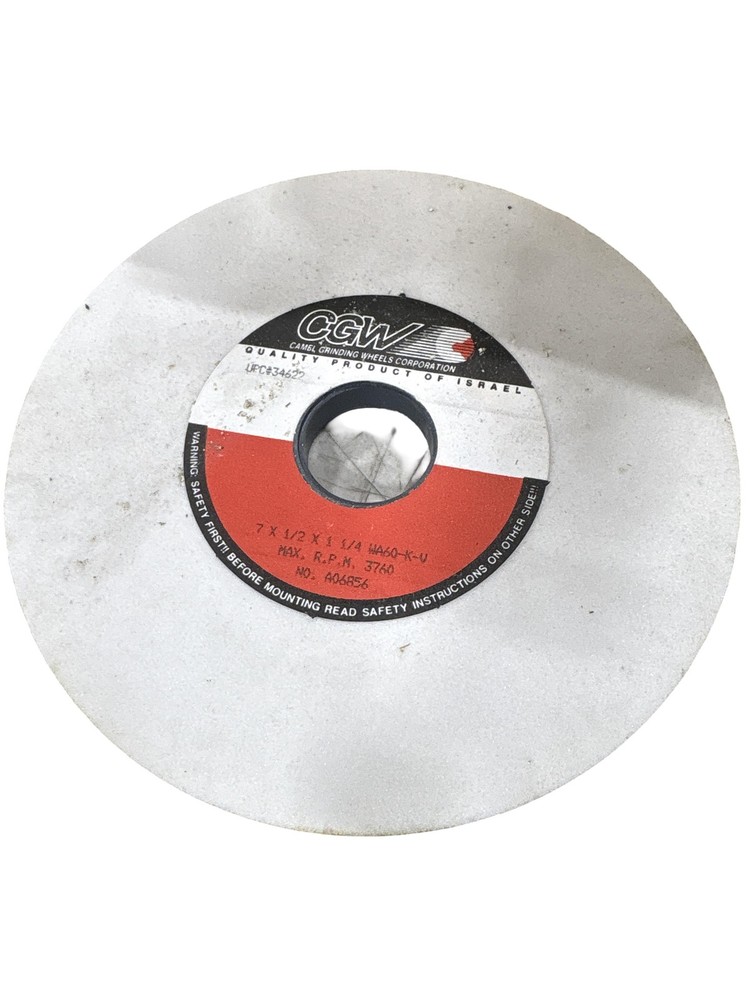 CGW 7″ x 1/2″ x 1-1/4″ 60 Grit White A/O