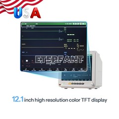 12″ Patient Monitor ICU CCU Vital Sign for Hospital ECG NIBP RESP TEMP SPO2 PR