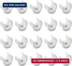 Litoexpe 3/4 Inch PEX Pipe Clamps, 20mm PVC Pipe Holder, Plastic U-Hook PEX Pipe