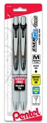 EnerGel Pearl RTX Retractable Liquid Gel Pen (0.7mm) Medium Line Needle 2 Count