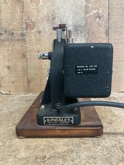 Kingsley Model M-100-BA Hot Foil Stamp Press Machine – Works No Handle Or Stamps