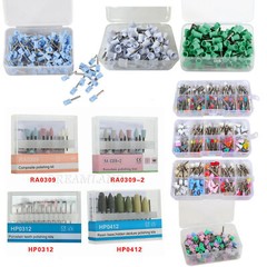100/200pcs Dental Latch type Rubber Polishing Cups Brushes Teeth Prophy Polisher