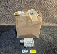 (QTY 18) Allied Moulded 2300, 2 Gang New Work Fiber Box, Nail On, 32,5 CU IN