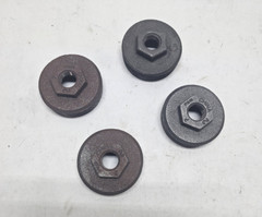Black Malleable Iron Threaded Reducer Hex Bushing 2″ MNPT x 3/8″ FNPT (Lot of 4)