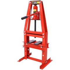 6 Ton Hydraulic Shop Press, Bench/Floor A-Frame with Plates Safety Valve