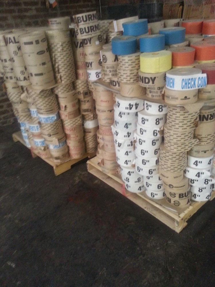 GUMMED TAPE REINFORCED*MISPRINTS 50 ROLLS 600′ EA 70.00 /CS CLOSEOUT 5 CASES