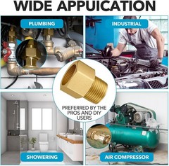 Corrosion-Resistant Brass Pipe Fitting Set, 1/2
