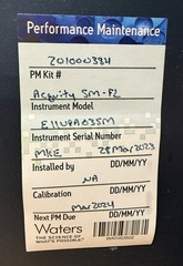 Waters Acquity UPLC Sample Manager with Syringe #186015006