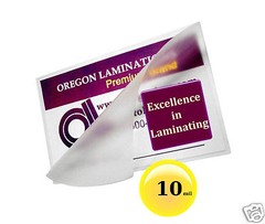 1000/pack Hot 10 Mil Credit Card size Laminating Pouches 2-1/8 x 3-3/8 Clear