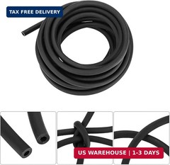 Latex Rubber Tubing, 3/8in OD 1/4in ID Slingshot Rubber Bands Black Surgical Tub