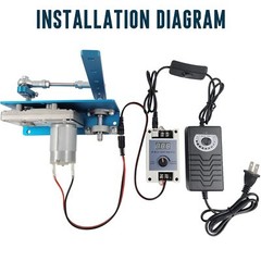 DIY Design 24V Reciprocating Swing Motor 20-120 Degrees Adjust Speed 90/120rpm