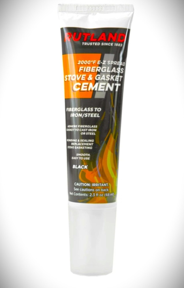 Rutland EZ Spread Stove Gasket Cement, High Temp No Size, Black 77E