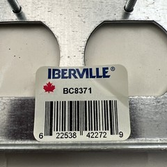 4″ Square Metal Double 2 Duplex Receptacle Plate Iberville BC8371 CSA Approved