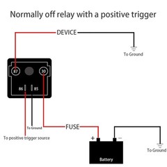 irhapsody Relay 250A, 12V Continuous Duty SPST 4-pin High Power 12v-250a-4pin